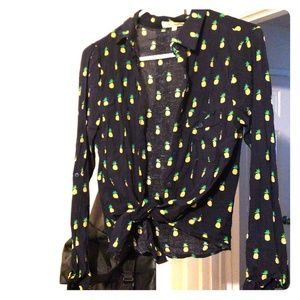 Pinapple Crop top long or quater length